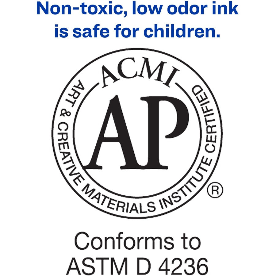 Carter's Permanent Markers - Large Desk-Style Size - Chisel Marker Point - Red Ink - 1 Each