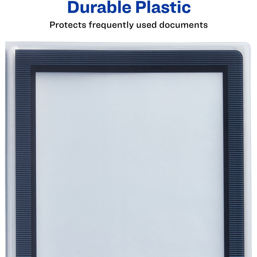 Avery®Flexi-View Presentation Book - Letter - 8 1/2" x 11" Sheet Size - 48 Sheet Capacity - Pocket(s): Internal - Polypropylene - Non-stick, Spill-free, Preprinted, Lightweight - 1 Each