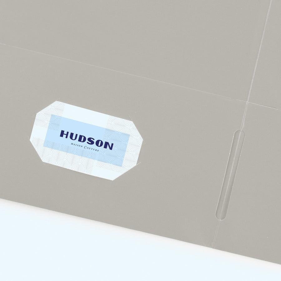 Avery®Letter Pocket Folder - 8 1/2" x 11" - 40 Sheets Capacity - 2 Internal Pocket(s) - Paper - Gray - 0% Recycled - 25 / Box