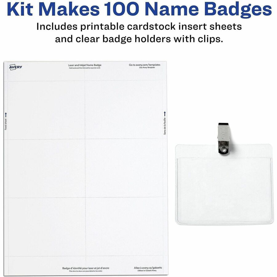 Avery&reg; Clip-Style Name Badges - Alternate-Image2