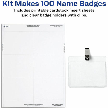 Avery&reg; Clip-Style Name Badges - Alternate-Image2