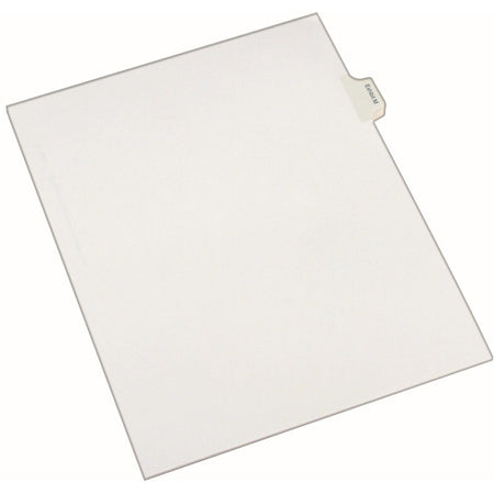 Avery® Index Divider - 25 x Divider(s) - Side Tab(s) - Exhibit M - 1 Tab(s)/Set - 8.5" Divider Width x 11" Divider Length - Legal - 8.50" Width x 11" Length - White Paper Divider - 20% Recycled - 25 / Pack