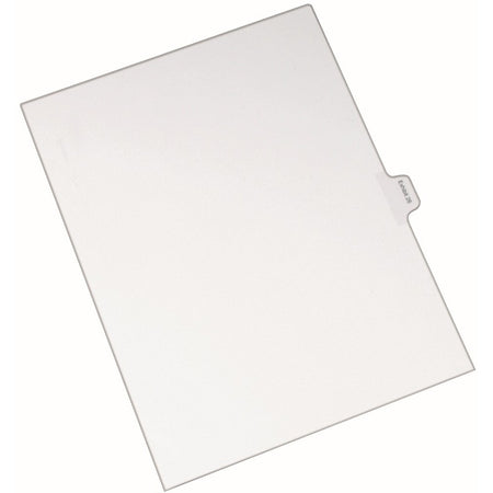 Avery® Index Divider - 25 x Divider(s) - Side Tab(s) - Exhibit 26 - 1 Tab(s)/Set - 8.5" Divider Width x 11" Divider Length - Letter - 8.50" Width x 11" Length - White Paper Divider - 20% Recycled - 25 / Pack