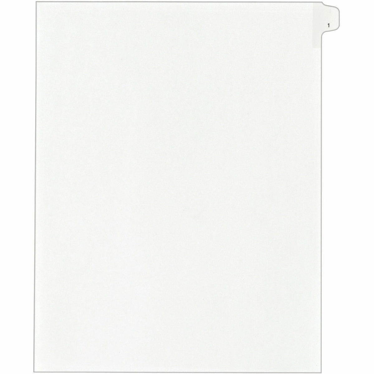 Avery® Alllstate Style Individual Legal Dividers - 25 x Divider(s) - Side Tab(s) - 1 - 1 Tab(s)/Set - 8.5" Divider Width x 11" Divider Length - Letter - 8.50" Width x 11" Length - White Paper Divider - 20% Recycled - 25 / Pack