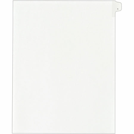 Avery® Alllstate Style Individual Legal Dividers - 25 x Divider(s) - Side Tab(s) - 1 - 1 Tab(s)/Set - 8.5" Divider Width x 11" Divider Length - Letter - 8.50" Width x 11" Length - White Paper Divider - 20% Recycled - 25 / Pack