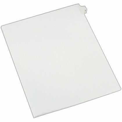 Avery® Alllstate Style Individual Legal Dividers - 25 x Divider(s) - Side Tab(s) - 2 - 1 Tab(s)/Set - 8.5" Divider Width x 11" Divider Length - Letter - 8.50" Width x 11" Length - White Paper Divider - 20% Recycled - 25 / Pack
