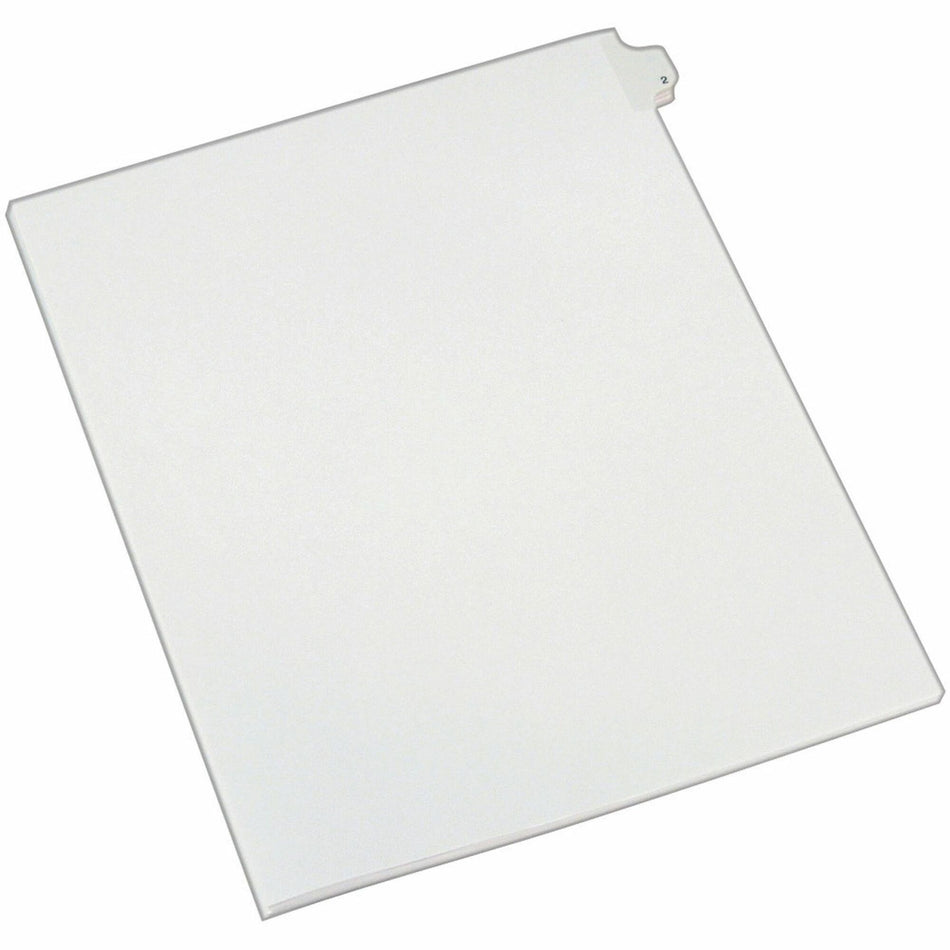 Avery® Alllstate Style Individual Legal Dividers - 25 x Divider(s) - Side Tab(s) - 2 - 1 Tab(s)/Set - 8.5" Divider Width x 11" Divider Length - Letter - 8.50" Width x 11" Length - White Paper Divider - 20% Recycled - 25 / Pack
