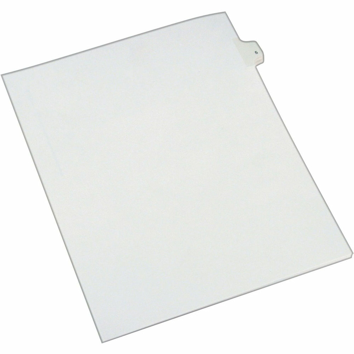 Avery® Alllstate Style Individual Legal Dividers - 25 x Divider(s) - Side Tab(s) - 5 - 1 Tab(s)/Set - 8.5" Divider Width x 11" Divider Length - Letter - 8.50" Width x 11" Length - Paper Divider - White Tab(s) - 20% Recycled - 25 / Pack