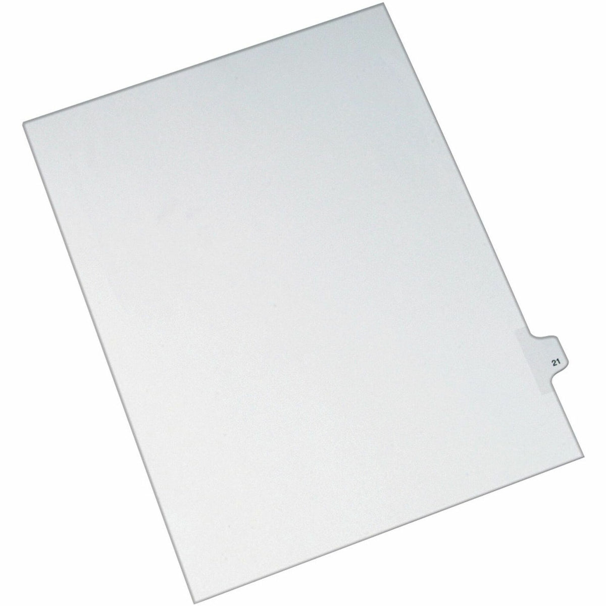 Avery® Alllstate Style Individual Legal Dividers - 25 x Divider(s) - Side Tab(s) - 21 - 1 Tab(s)/Set - 8.5" Divider Width x 11" Divider Length - Letter - 8.50" Width x 11" Length - Paper Divider - White Tab(s) - 20% Recycled - 25 / Pack