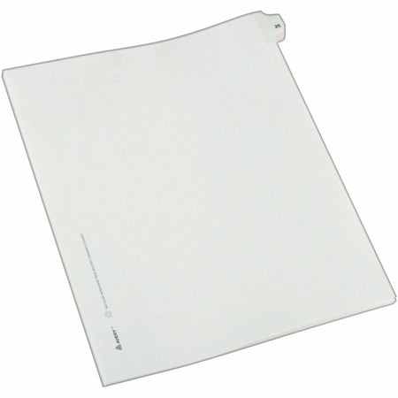 Avery® Alllstate Style Individual Legal Dividers - 25 x Divider(s) - Side Tab(s) - 25 - 1 Tab(s)/Set - 8.5" Divider Width x 11" Divider Length - Letter - 8.50" Width x 11" Length - Paper Divider - White Tab(s) - 20% Recycled - 25 / Pack