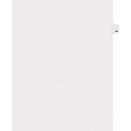 Avery® Side Tab Individual Legal Dividers - 25 x Divider(s) - Side Tab(s) - 255 - 1 Tab(s)/Set - 8.5" Divider Width x 11" Divider Length - Letter - 8.50" Width x 11" Length - White Paper Divider - 20% Recycled - 25 / Pack
