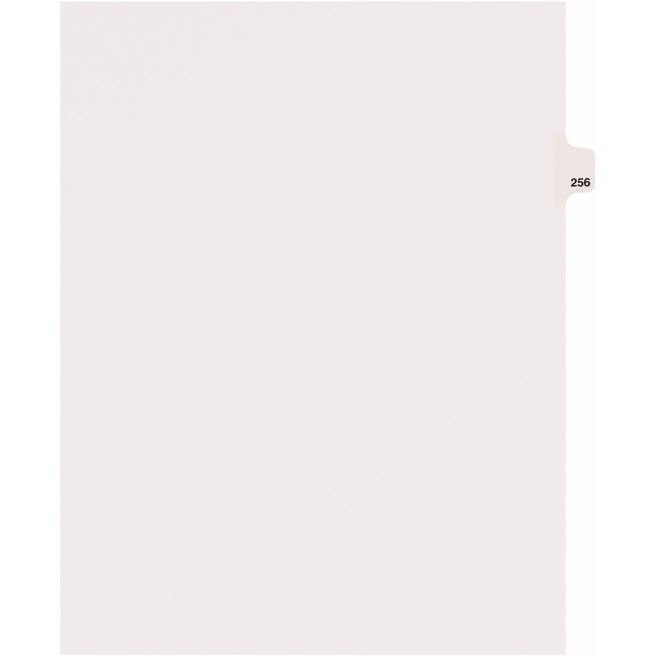 Avery® Side Tab Individual Legal Dividers - 25 x Divider(s) - Side Tab(s) - 256 - 1 Tab(s)/Set - 8.5" Divider Width x 11" Divider Length - Letter - 8.50" Width x 11" Length - White Paper Divider - 20% Recycled - 25 / Pack