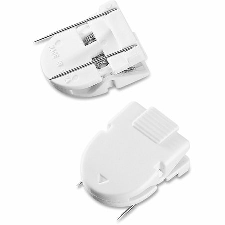 Advantus Panel Wall Clips - 40 Sheet Capacity - White - Plastic - 20 / Box