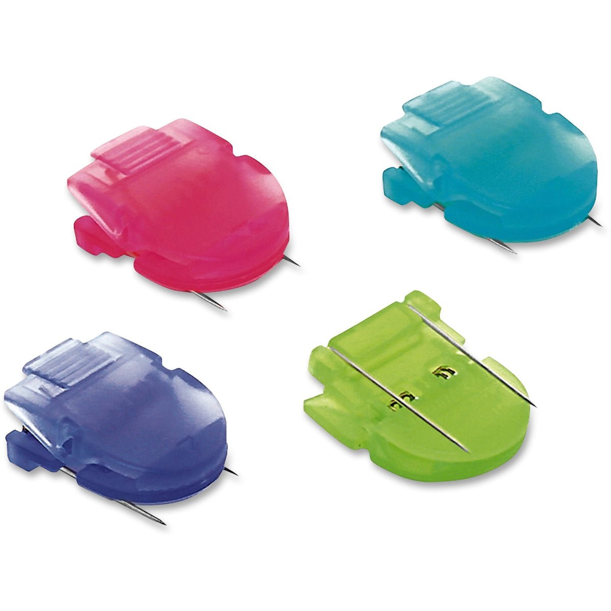 Advantus Brightly Colored Panel Wall Clips - Standard - 40 Sheet Capacity - Assorted - Plastic - 20 / Box