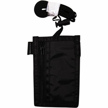 SICURIX ID Neck Pouch Badge Holder: Vertical Adjustable Cord - Black - Badges & Supplies