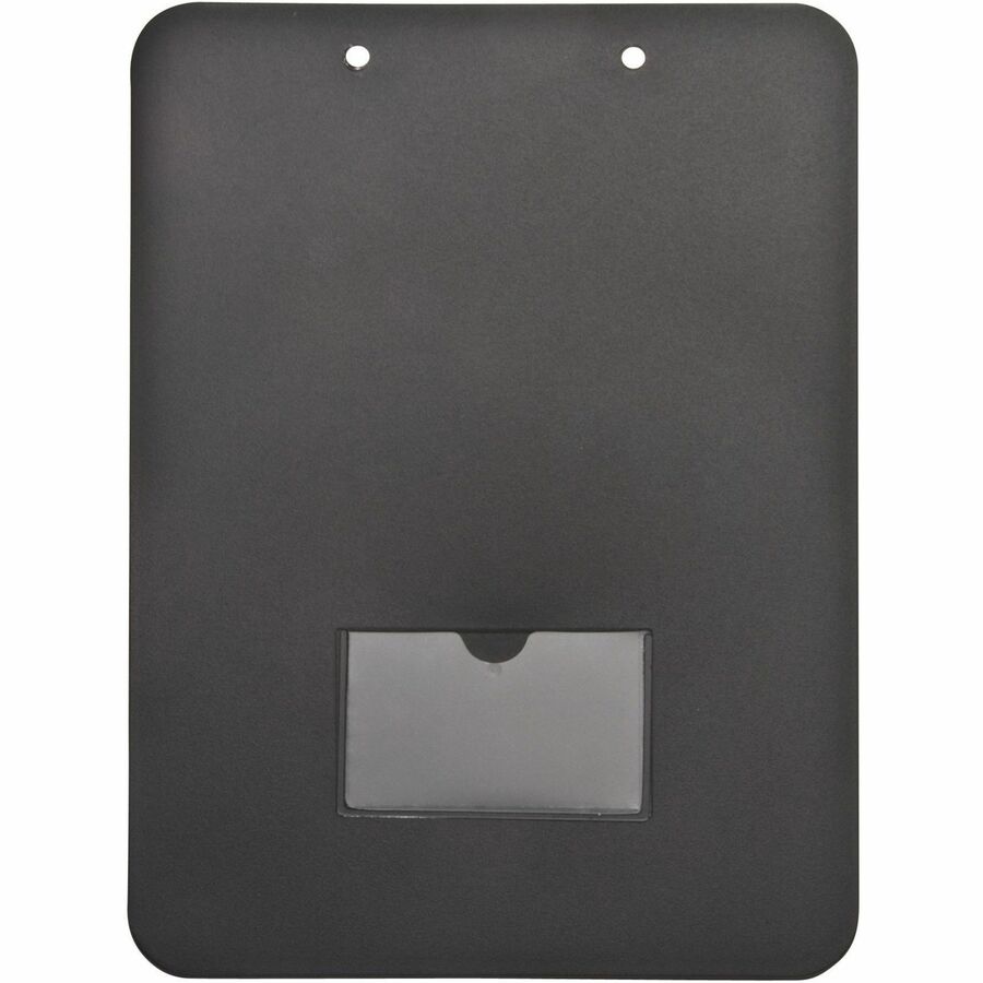 Mobile OPS Recycled Unbreakable Clipboard BLACK (61624) - 9" x 12" Sheet Size - Clamp - Heavy Duty - Polypropylene - Black - 1 Each
