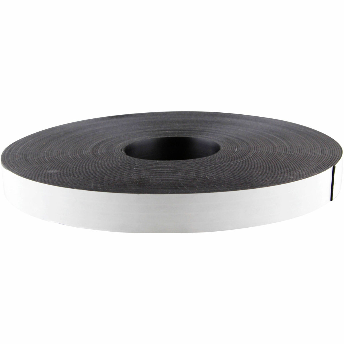 Zeus Magnetic Tape 100' L x 1" H WHITE (66100) - 33.33 yd Length x 1" Width - Black, White - Adhesive Backing - For Sign, Photo, Art, Crafting, Project, Picture, Business Card, Office, Room, Home, Classroom, ... Roll - 1 Roll
