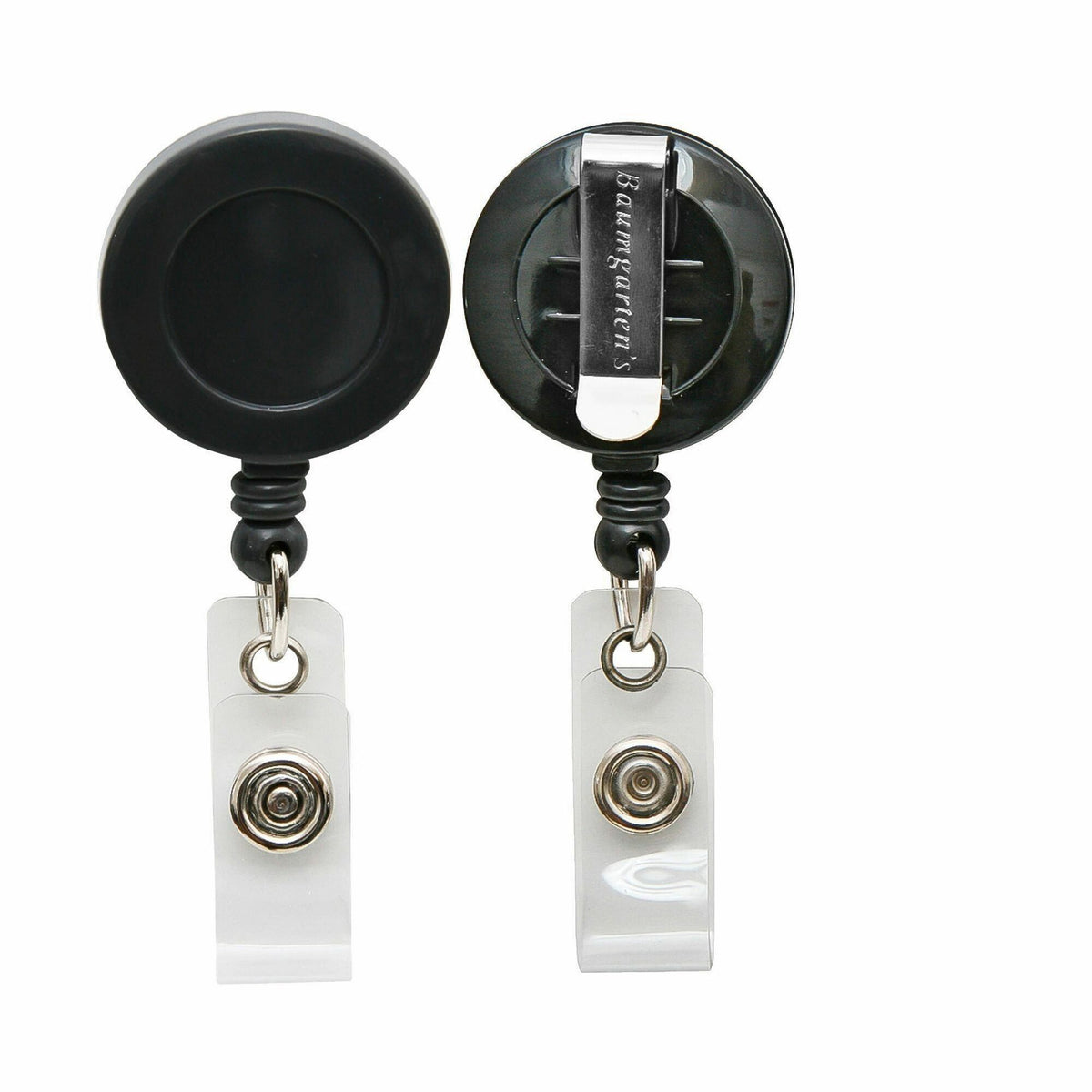 SICURIX Badge Holder - Plastic - Black - 25 / Box