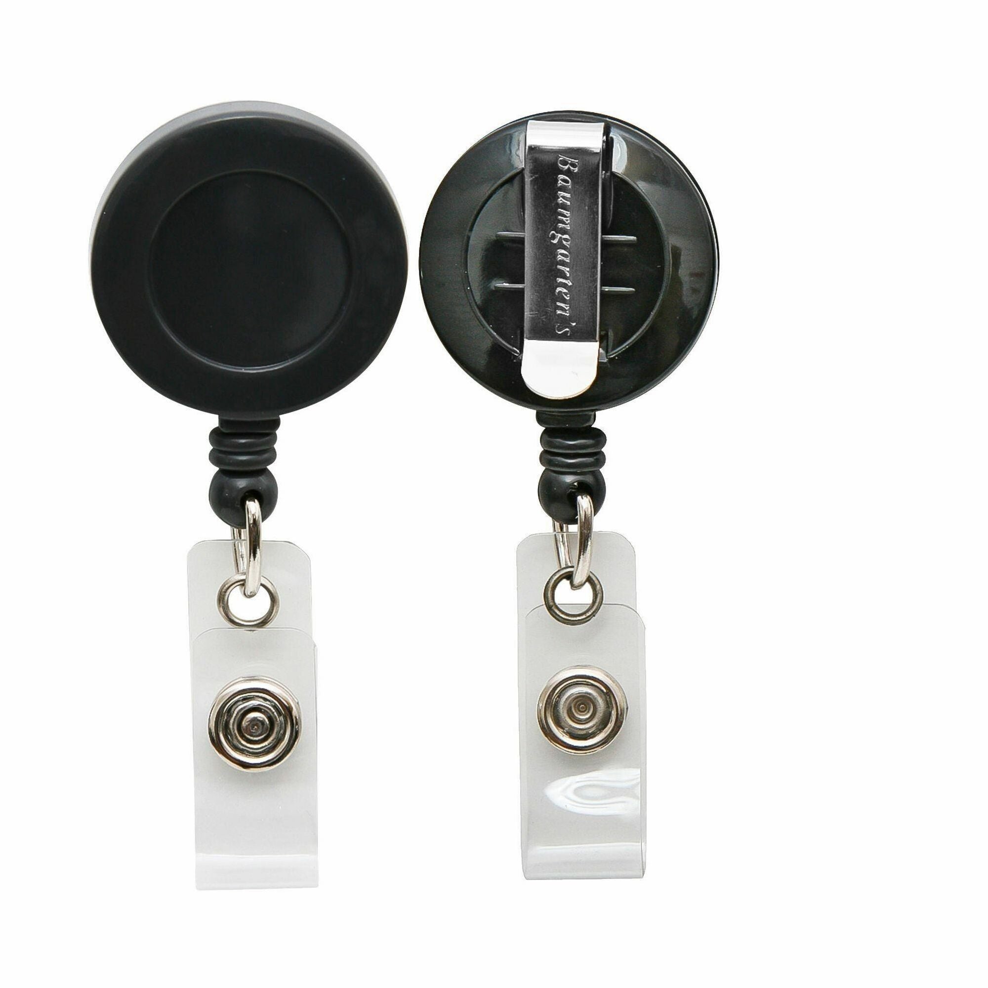 SICURIX Badge Holder - Plastic - Black - 25 / Box