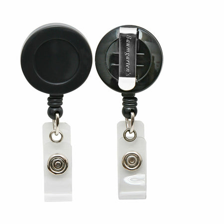 SICURIX Badge Holder - Plastic - Black - 25 / Box