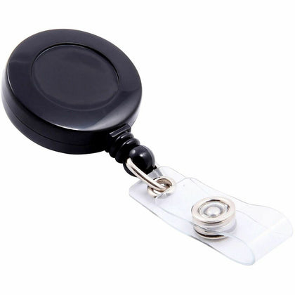 SICURIX Badge Holder: Plastic Black - 1 Each - ID Badges & Supplies