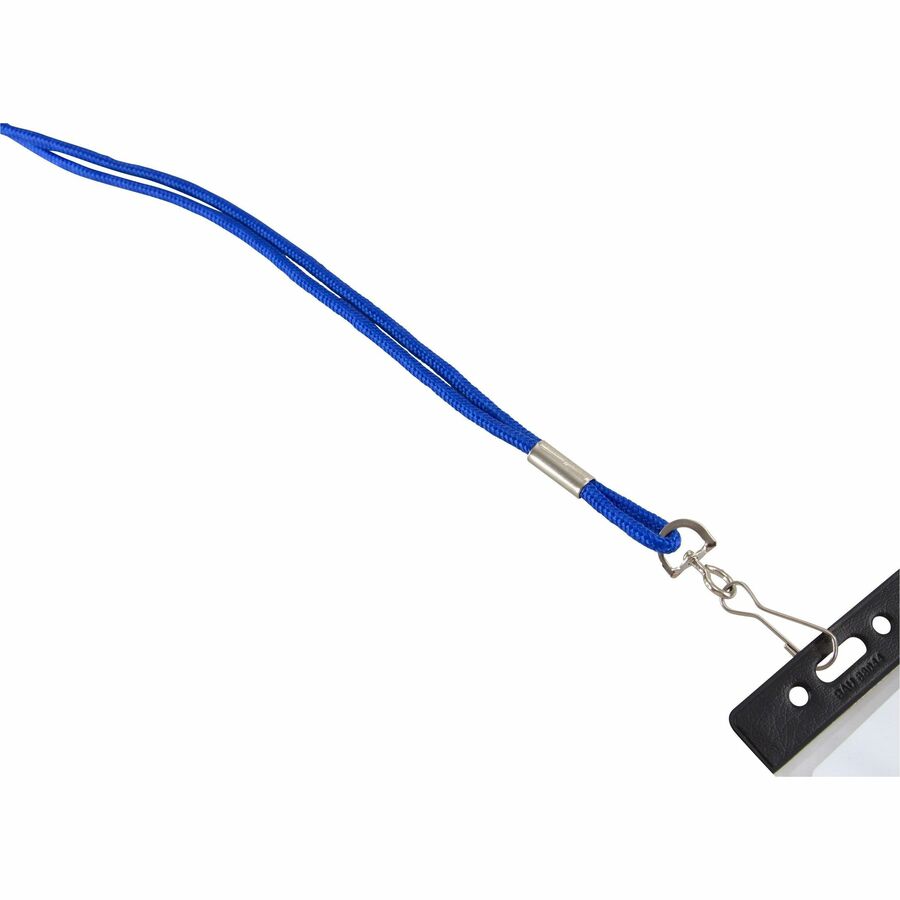 SICURIX Standard Rope Lanyard: Rugged Hook Attachment 36’’ Blue Nylon - ID Badges & Supplies