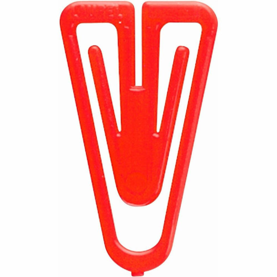 Plastiklips Paper Clips Medium Size 500 Pack ASSORTED Colors (LP-0300) - Medium - for Assignment, Paper, File, Report, Memo, Bill, Coupon, Office, Home, Classroom, Document - Durable, Non-magnetic - Assorted - Plastic - 500 / Box