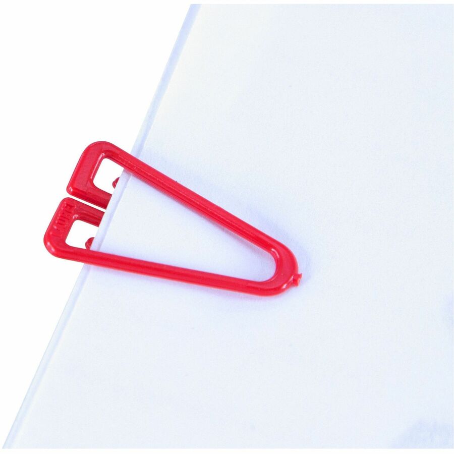 Plastiklips Paper Clips Medium Size 500 Pack ASSORTED Colors (LP-0300) - Medium - for Assignment, Paper, File, Report, Memo, Bill, Coupon, Office, Home, Classroom, Document - Durable, Non-magnetic - Assorted - Plastic - 500 / Box