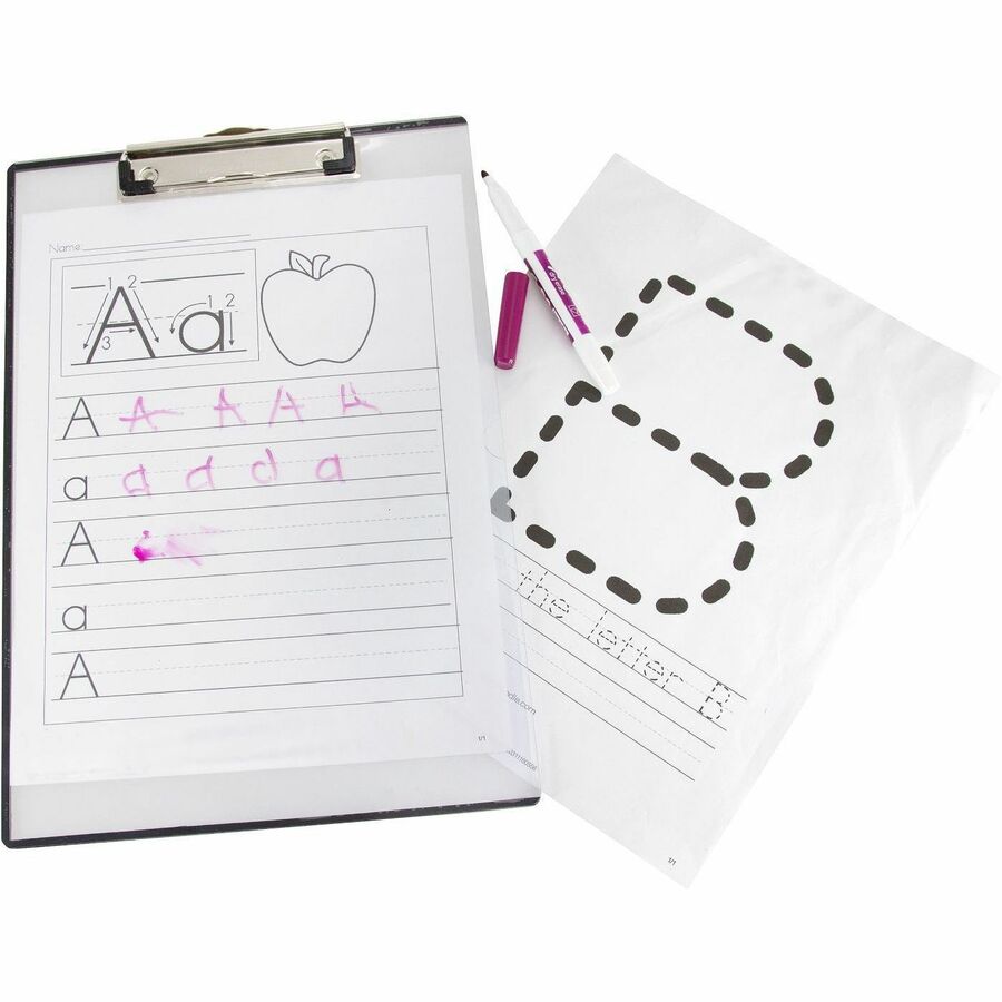 Baumgartens Quick Reference Clipboard - 9" x 12" Sheet Size - Vinyl - Clear - 1 Each