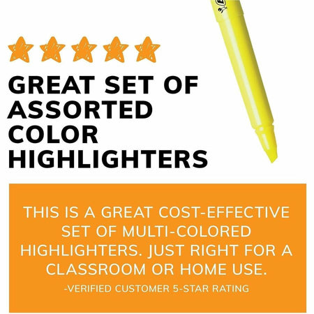 BIC Brite Liner Highlighters: Fluorescent Green Ink Chisel Marker Point - Highlighters