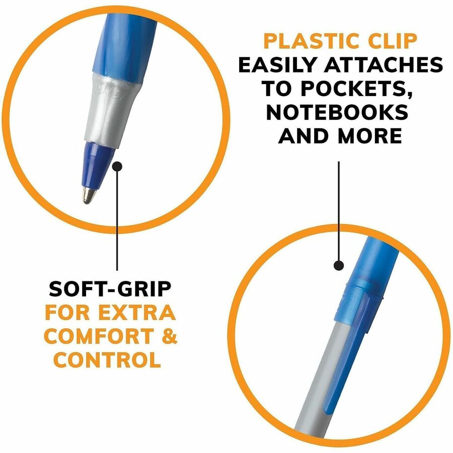 BIC Round Stic Grip Ballpoint Pen - Alternate-Image2