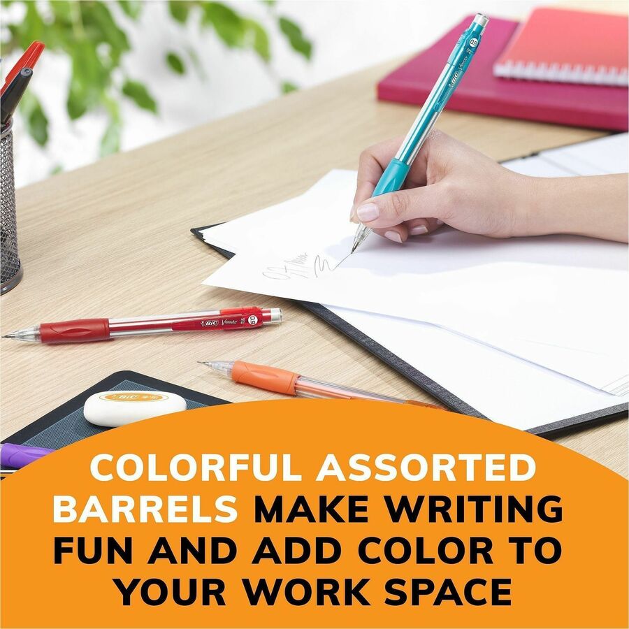 BIC Mechanical Pencils - 0.9 mm Lead - #2 - Refillable - Turquoise Barrel - 1 Dozen