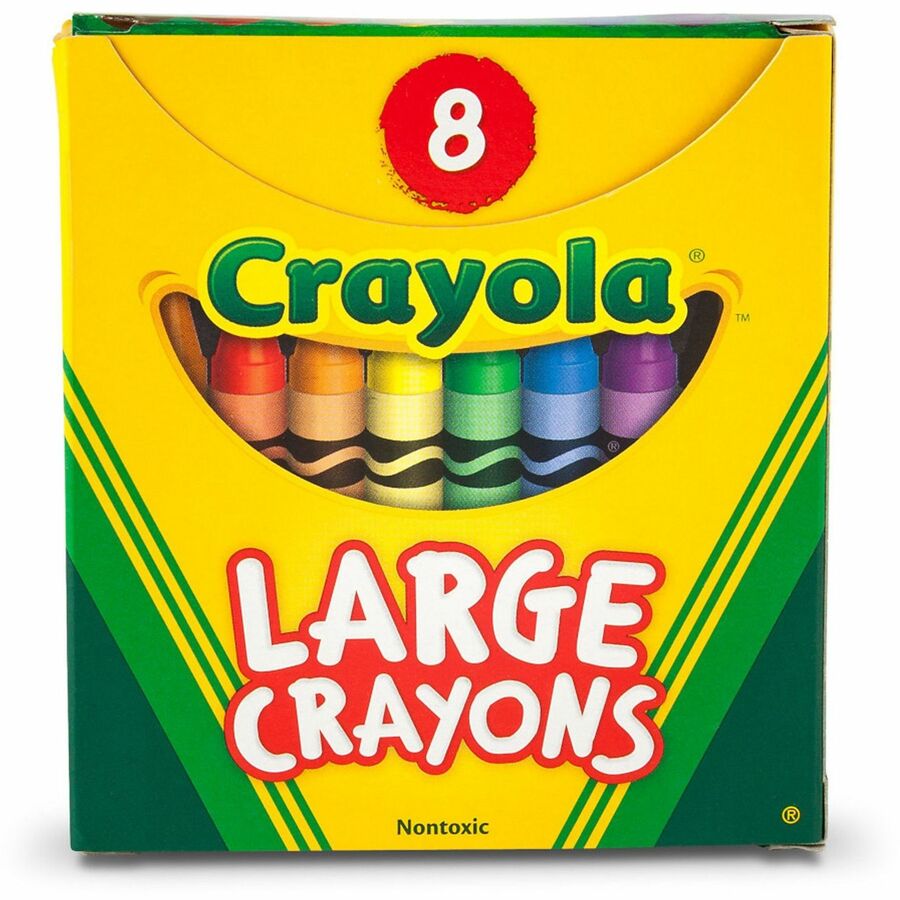 Crayola Large Crayons - Assorted - 8 / Box