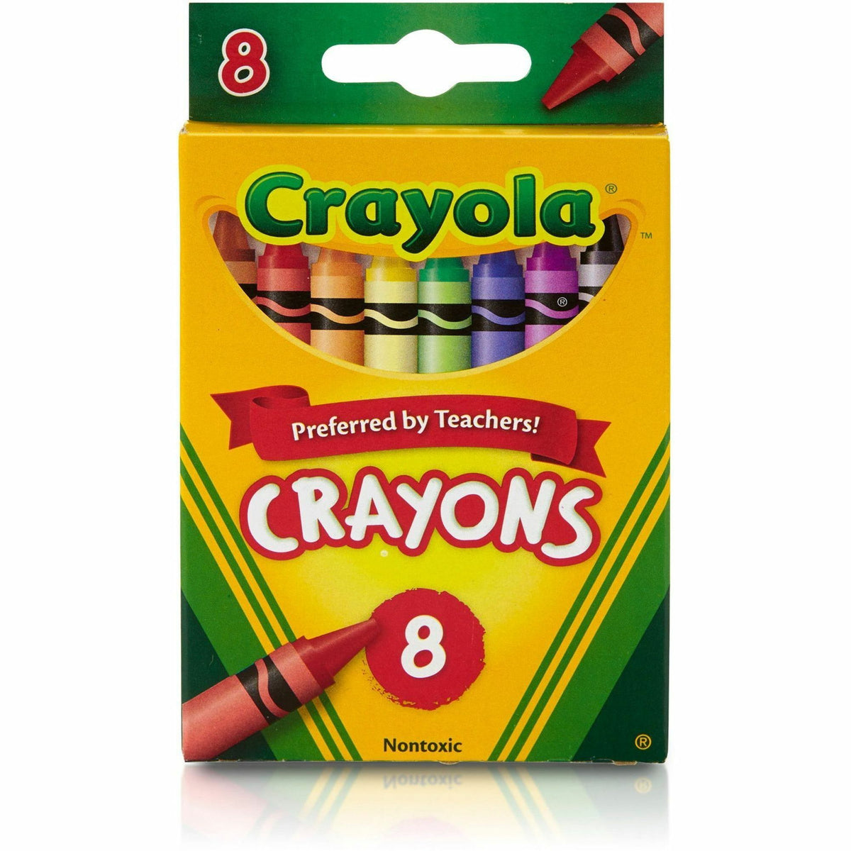 Crayola Regular Size Crayon Sets - 3.6" Length x 0.3" Diameter - Assorted - 8 / Box
