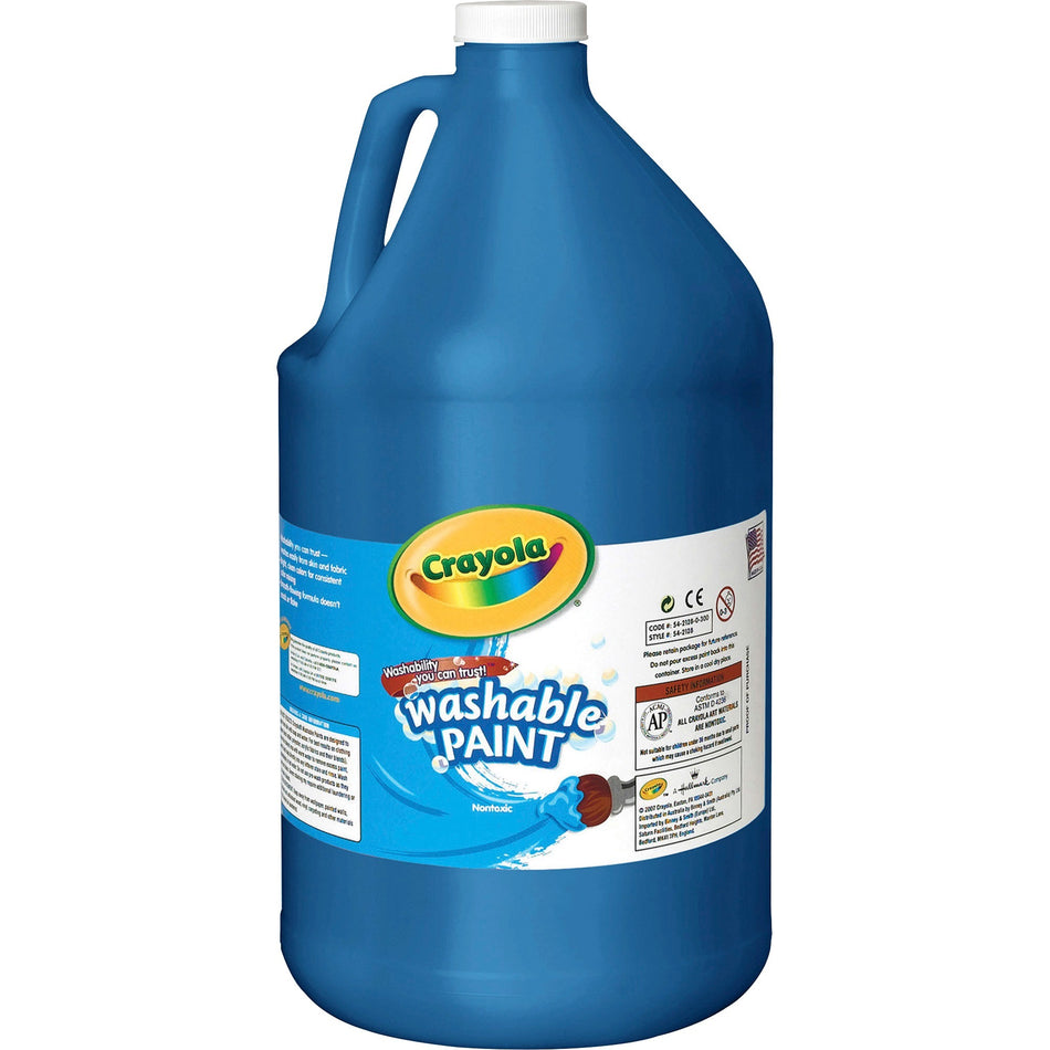 Crayola Washable Paint - 1 Color(s) - Blue - 1 gal - Washable - 1 Each