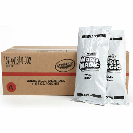 Crayola Model Magic Clay Value Pack - Clay Craft - White - 12 / Box