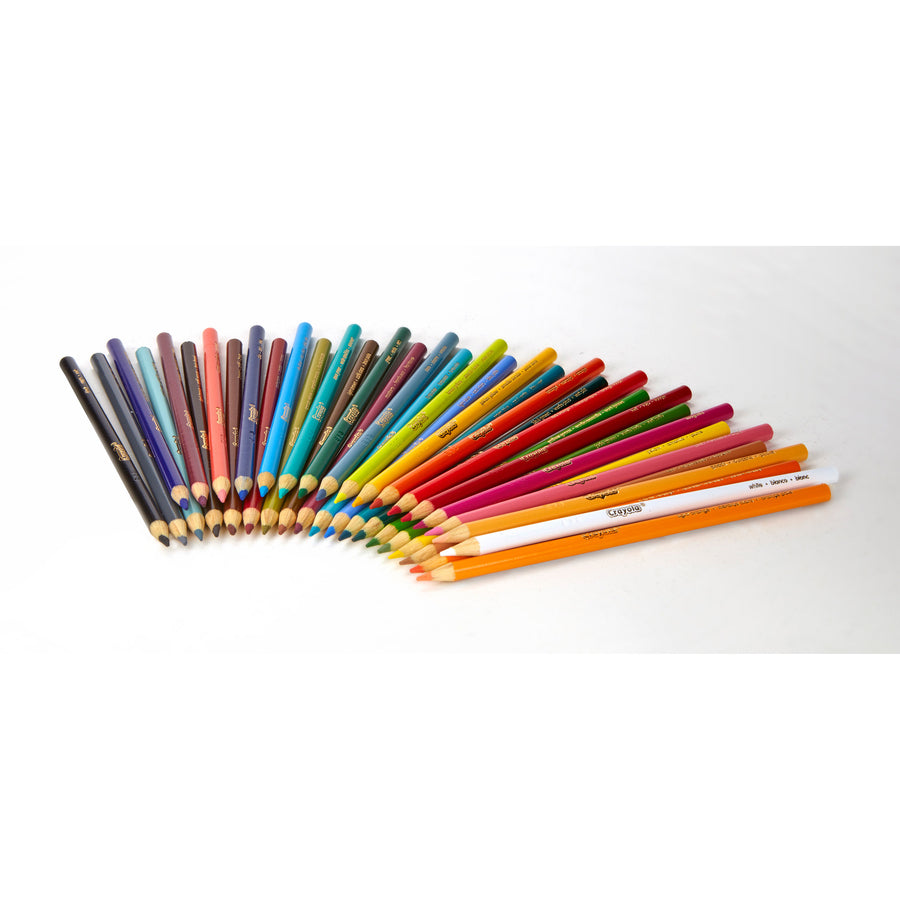 Crayola Presharpened Colored Pencils - 3.3 mm Assorted Lead - Wood Barrel - 36 / Set