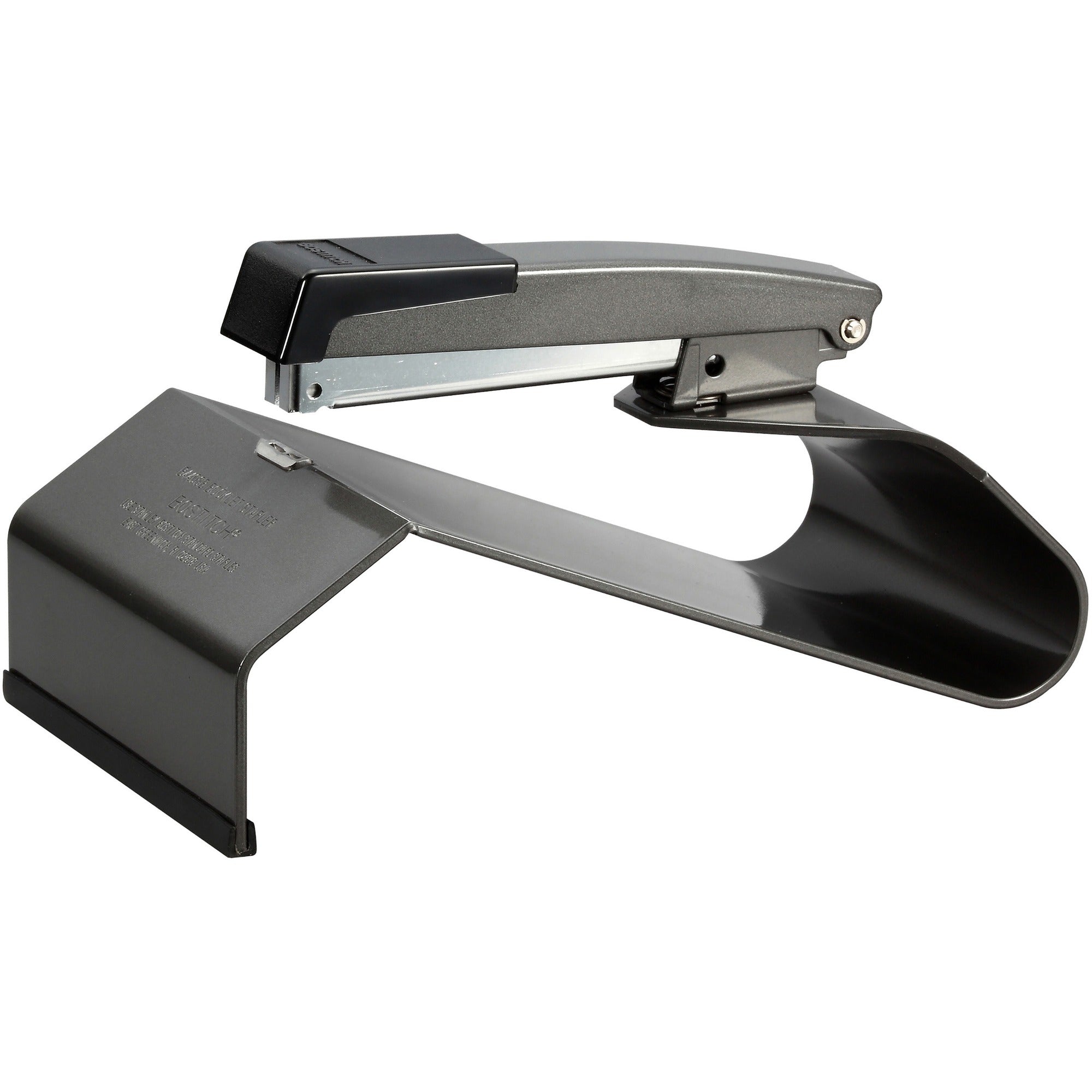 Bostitch Booklet Stapler - Staples Upto 20 Sheet of 16lb Paper - Holds Upto 210 Staple - Full Strip - Staple Size: 0.25" - 12" Throat Depth - Black - Metal - 1 Each