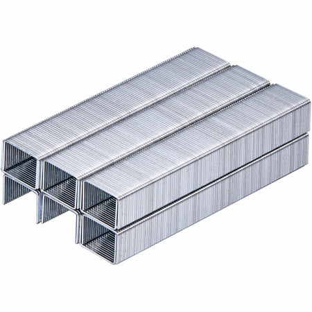 Bostitch 3/8" Heavy Duty Premium Staples - Heavy Duty - 3/8" Leg - 1/2" Crown - Holds 55 Sheet(s) - Chisel Point - Silver - High Carbon Steel - 3" Height x 0.5" Width x 0.4" Length - 1000 / Box