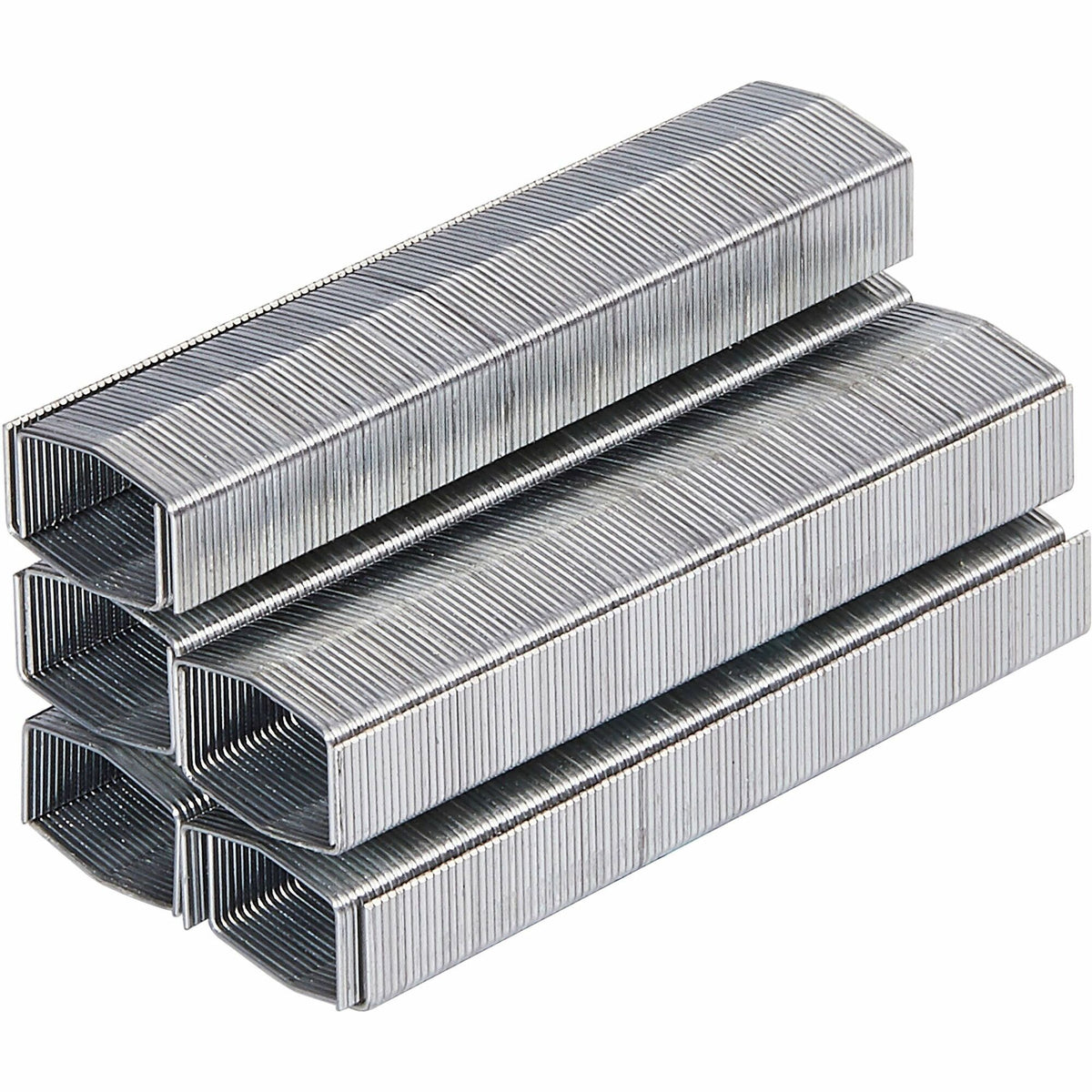 Bostitch PowerCrown Premium Staples - 1/4" Leg - 1/2" Crown - Chisel Point - Silver - High Carbon Steel - 2.5" Height x 0.5" Width x 0.3" Length - 210 Per Strip - 1000/Pack - 10 / Box