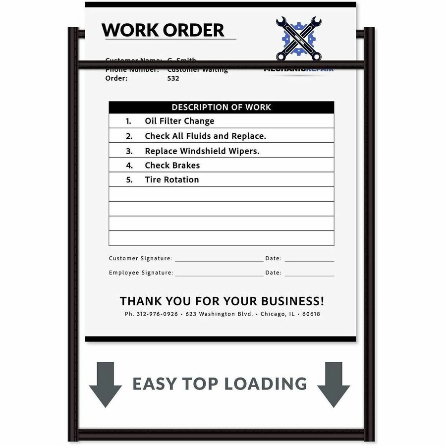 C-Line Stitched Vinyl Shop Ticket Holders - Alternate-Image5