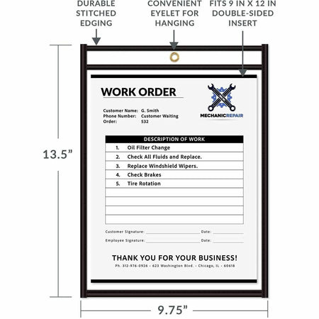 C-Line Stitched Vinyl Shop Ticket Holders - Alternate-Image4