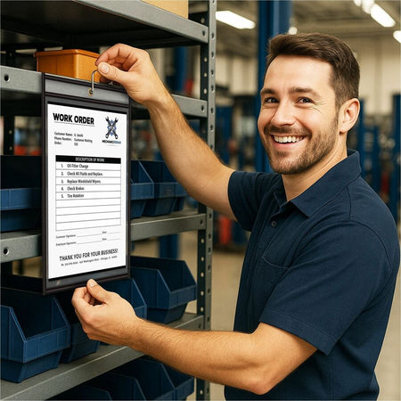 C-Line Stitched Vinyl Shop Ticket Holders - Alternate-Image2