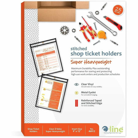 C-Line Stitched Vinyl Shop Ticket Holders - Alternate-Image1