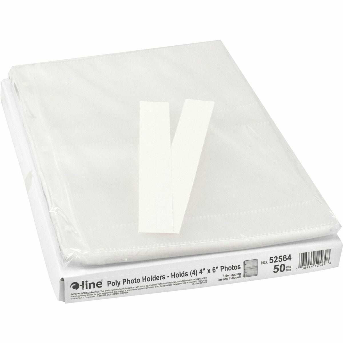 C-Line Ring Binder Photo Storage Pages - 4 Capacity - 4" Width x 6" Length - 3-ring Binding