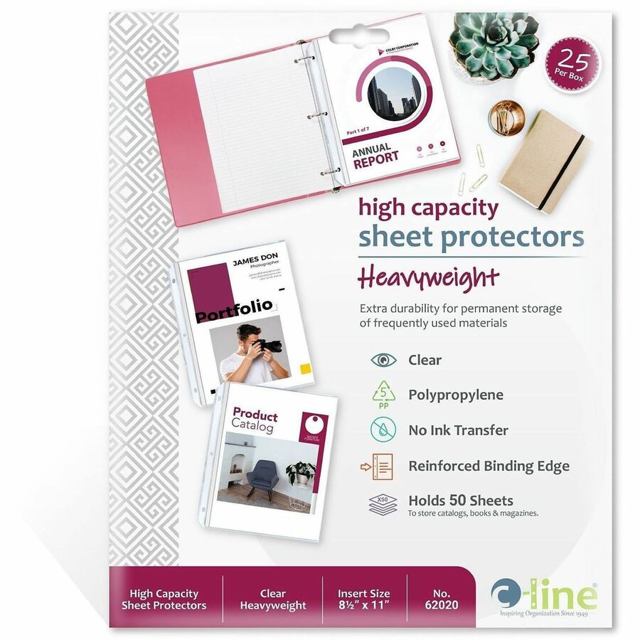 C-Line High-Capacity Top-Loading Sheet Protectors - Alternate-Image1