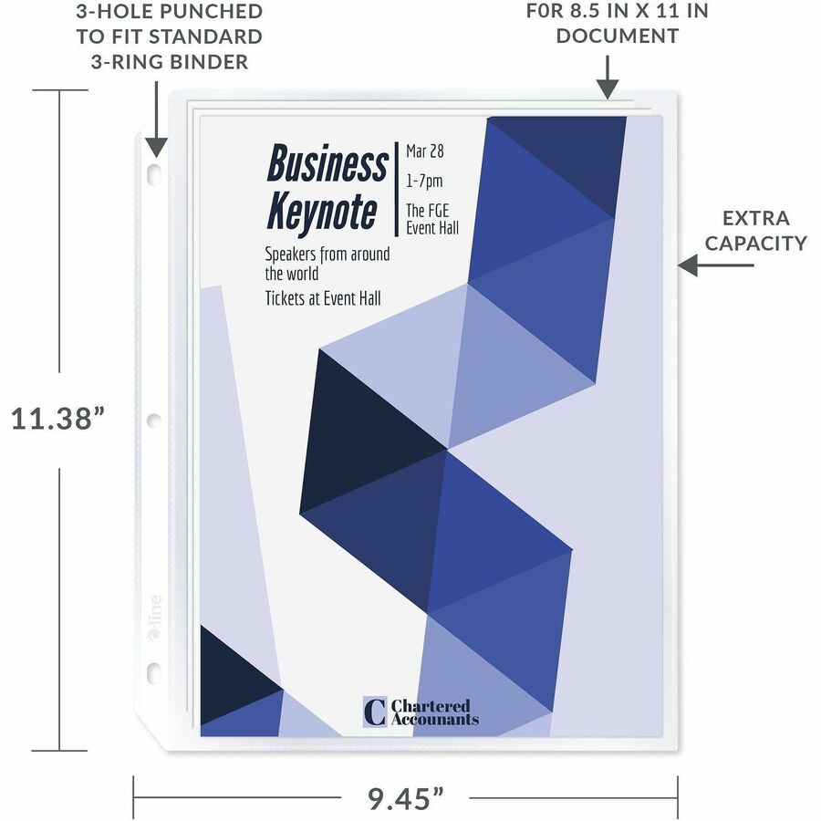 C-Line High-Capacity Top-Loading Sheet Protectors - Alternate-Image4