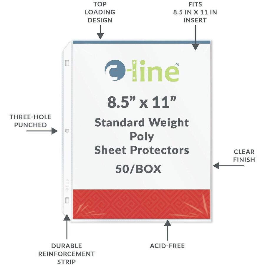 C-Line Poly Top-loading Sheet Protectors - Alternate-Image5