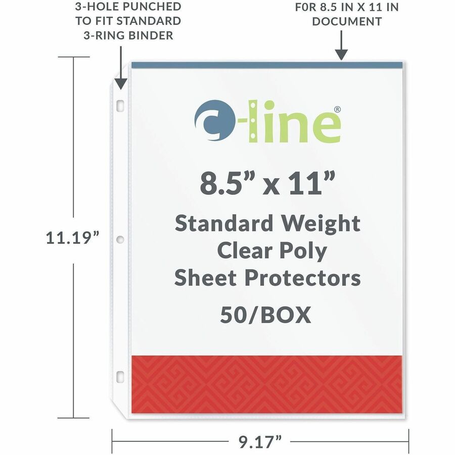 C-Line Poly Top-loading Sheet Protectors - Alternate-Image4