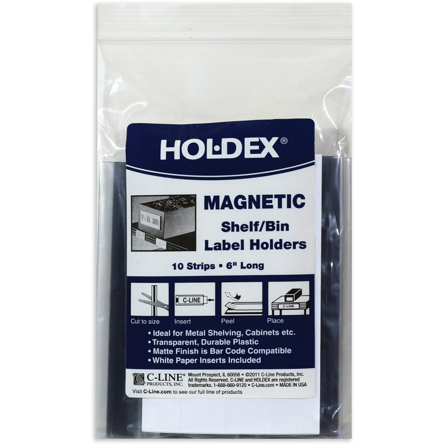 C-Line Magnetic Shelf/Bin Label Holders - Alternate-Image5